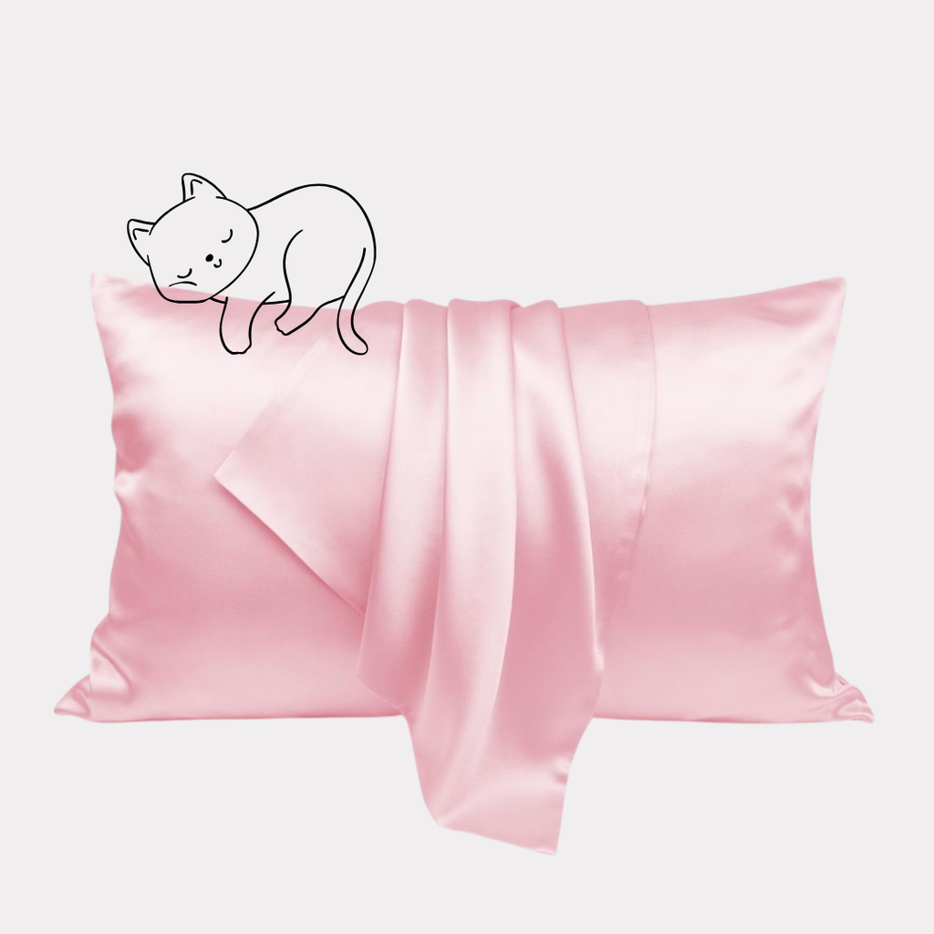 Pink Silk Pillowcase