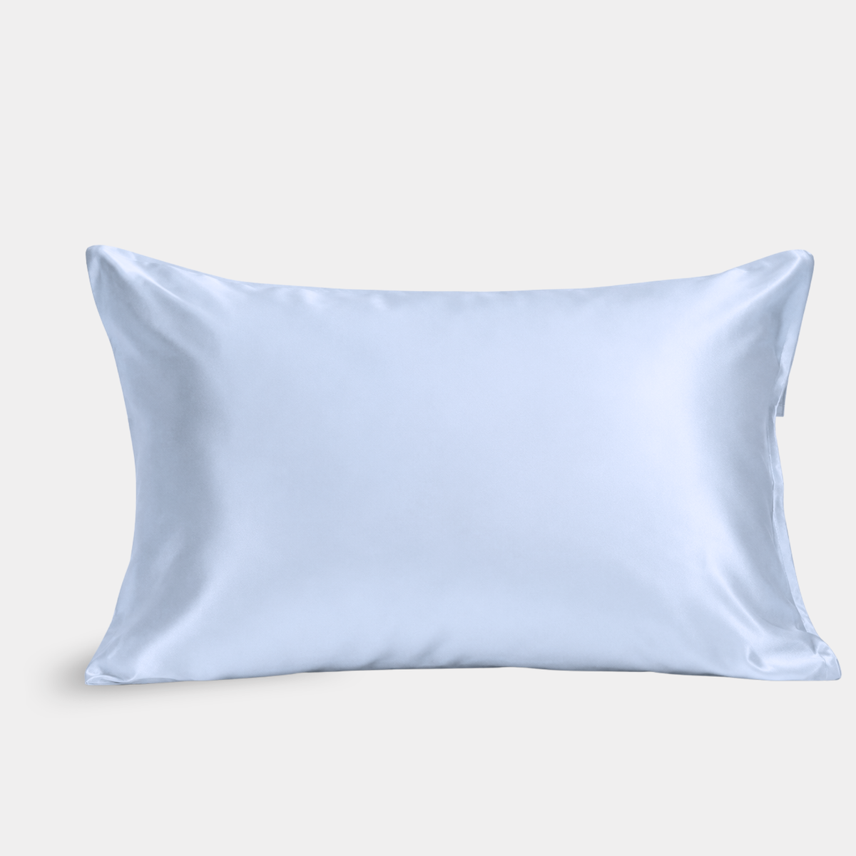 Sky Blue Silk Pillowcase