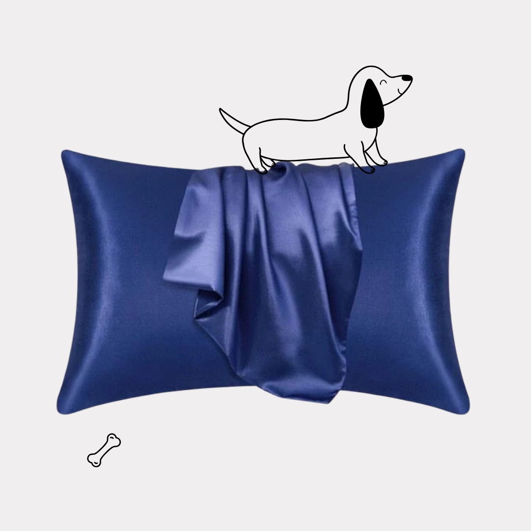 Navy Mulberry Silk Pillowcase