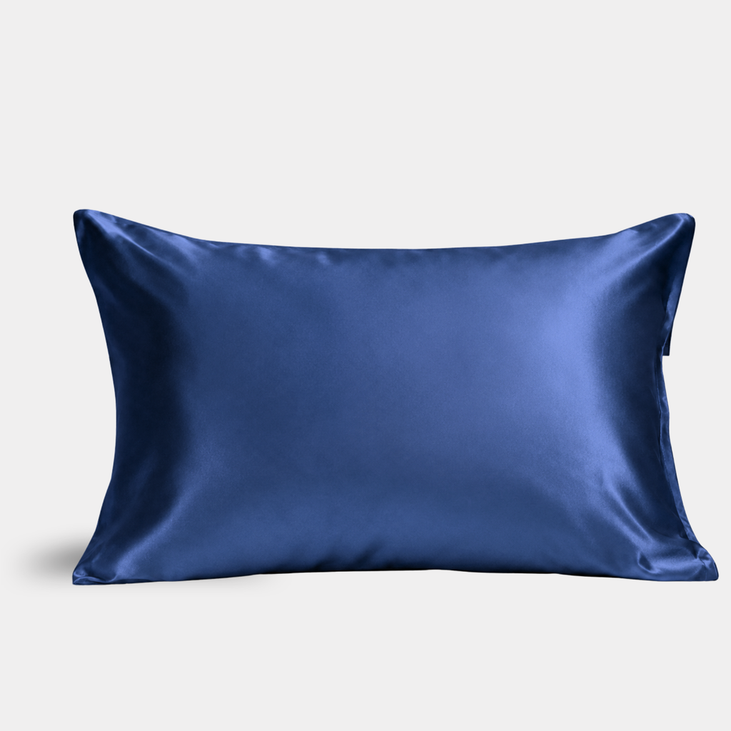 Navy Silk Pillowcase