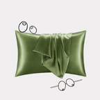 Olive Silk Pillowcase