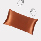 Burnt Orange Silk Pillowcase