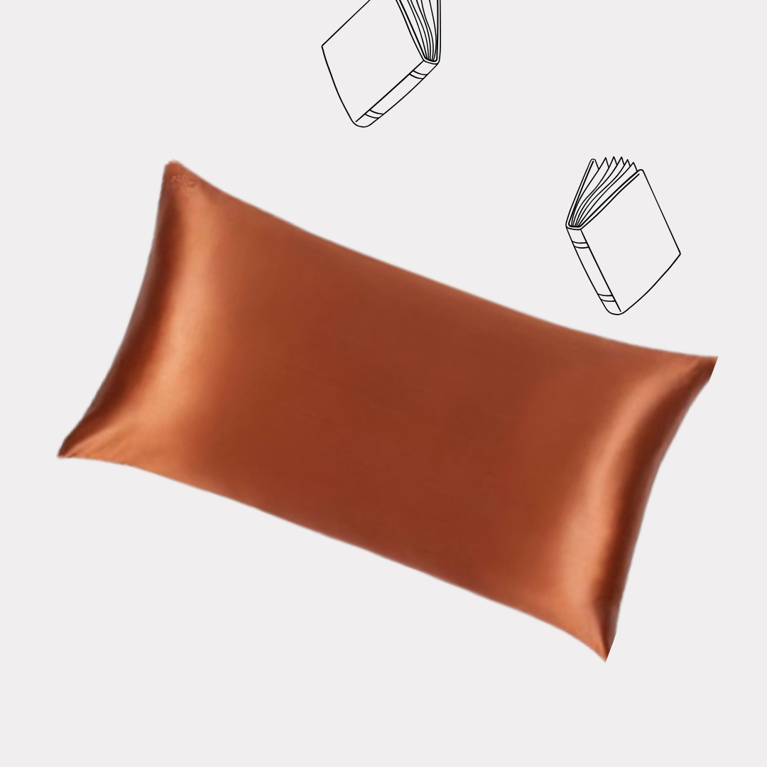 Burnt Orange Mulberry Silk Pillowcase