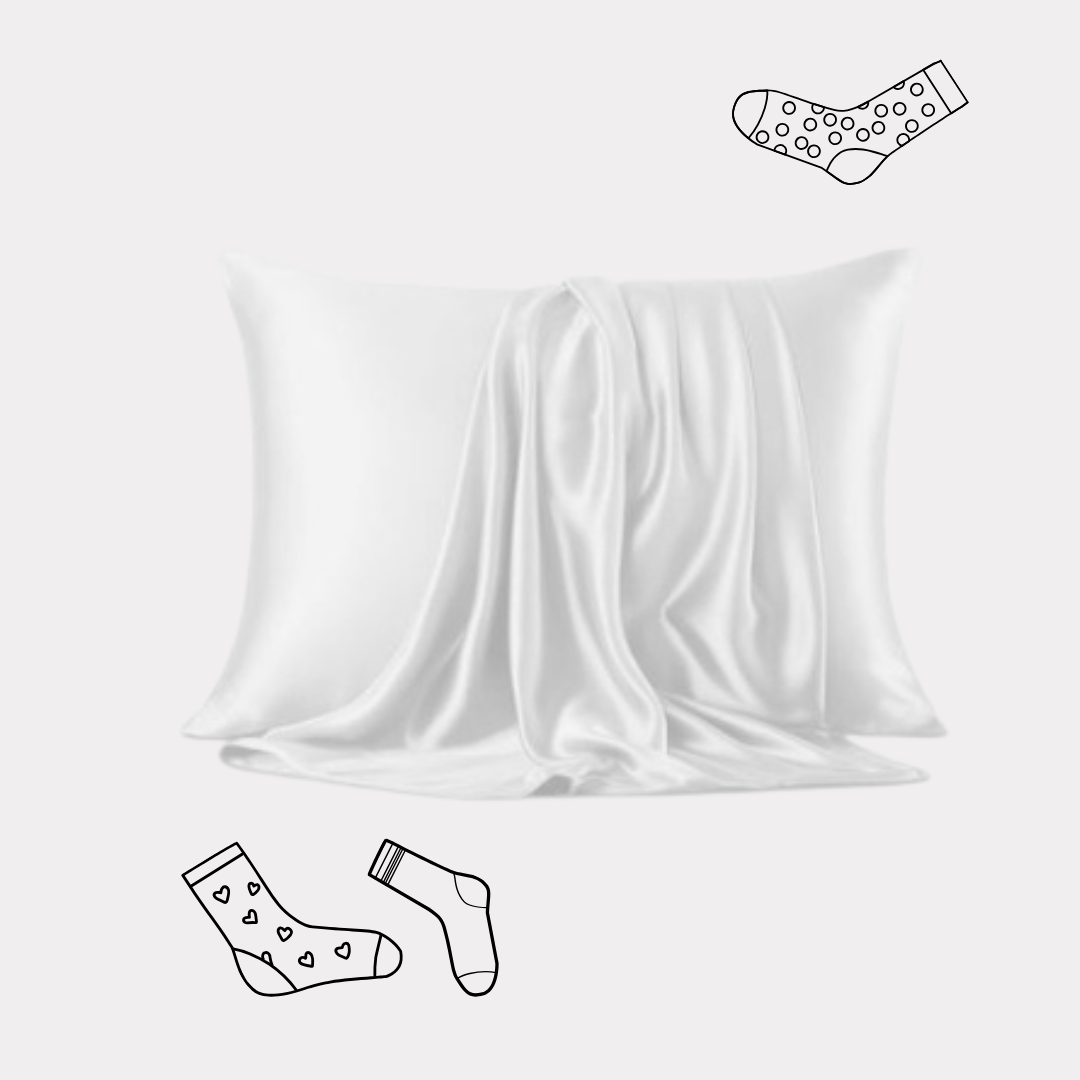 White Mulberry Silk Pillowcase