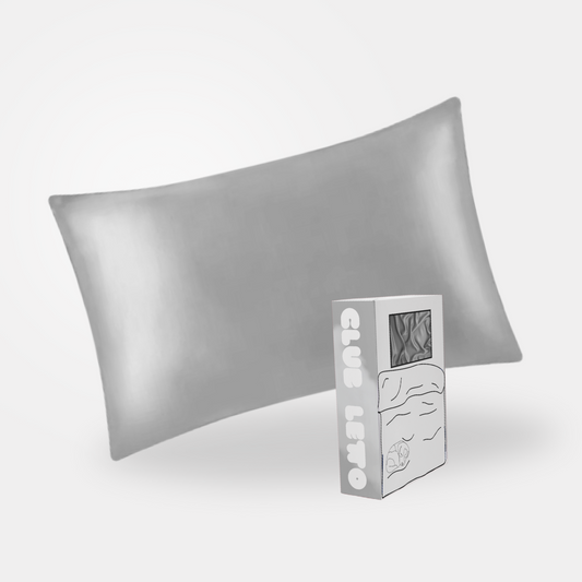 Grey Silk Pillowcase