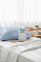 Sky Blue Silk Pillowcase