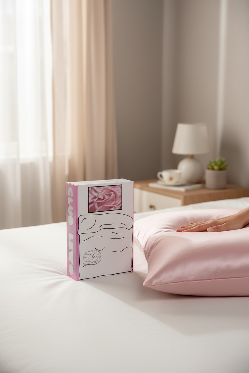 Pink Silk Pillowcase