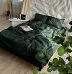 Forest Green Silk Pillowcase