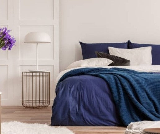 Navy Silk Pillowcase