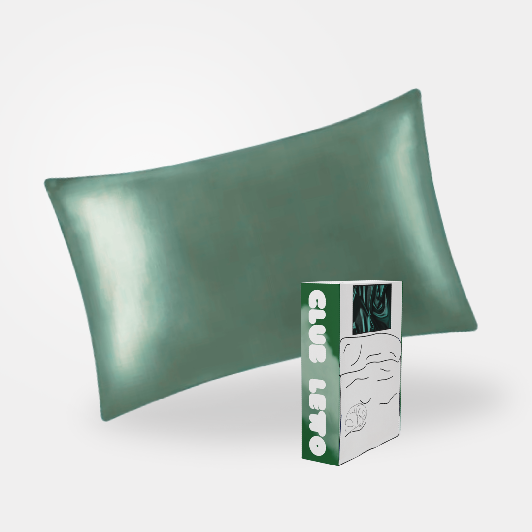 Forest Green Silk Pillowcase