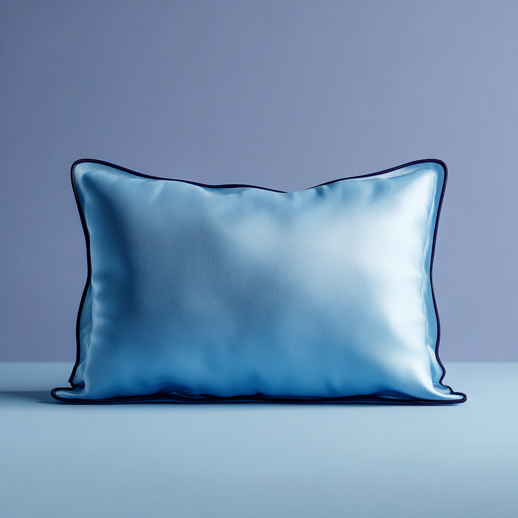blue/Navy Silk Pillowcase