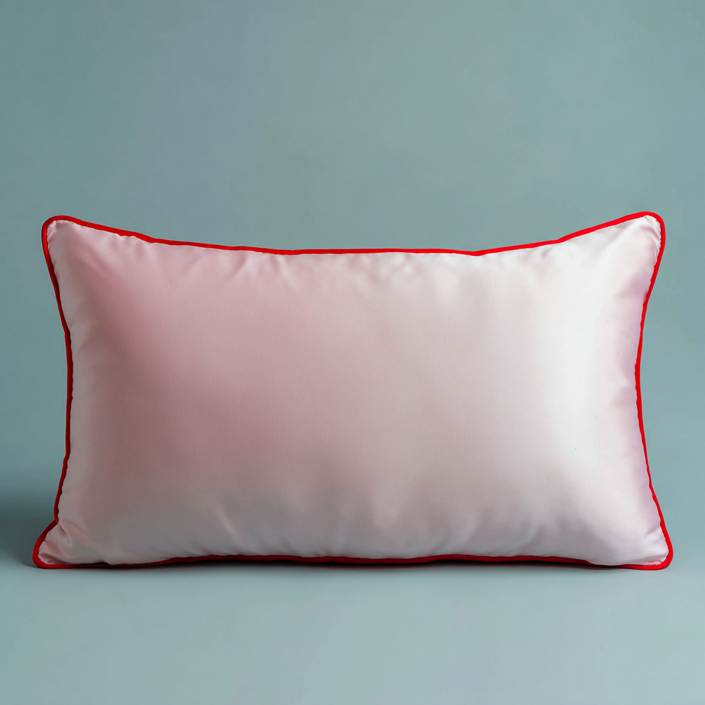 Pink/red Silk Pillowcase