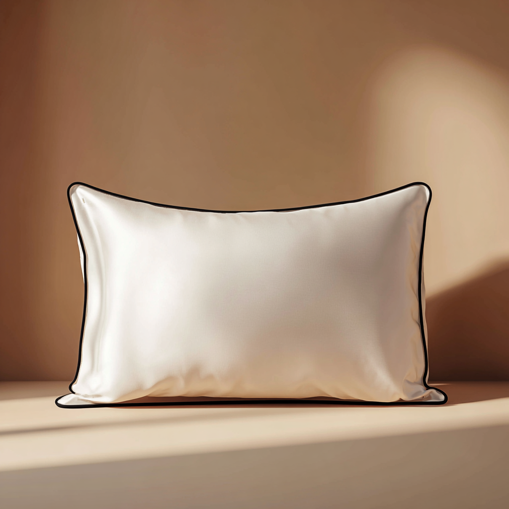 Oat/Black Silk Pillowcase